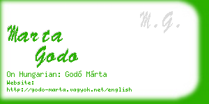 marta godo business card