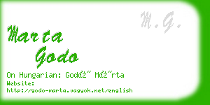 marta godo business card